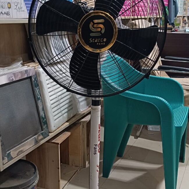 Starco 55W AC/DC Pedestal Fan